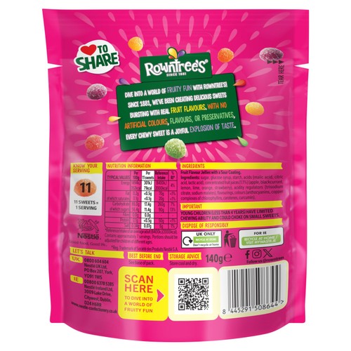 Rowntree's Jelly Tots Tangy Pouch