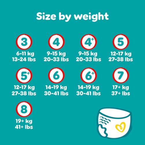 Pampers Baby-Dry Nappy Pants Size 6+ Extra Absorption Jumbo+ Pack