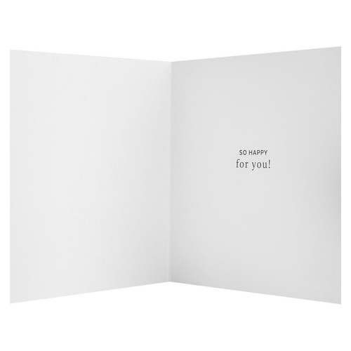 M&S Gold Champagne Engagement Card