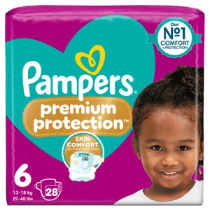 Pampers Premium Protection Size 6, 28 Nappies, Essential Pack