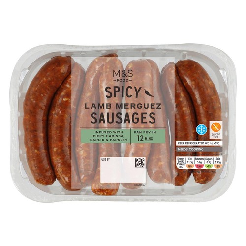 M&S Grill Lamb Merguez Sausages