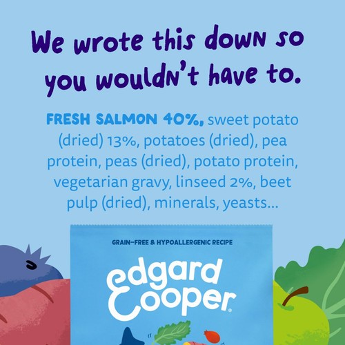Edgard & Cooper Fresh Dog Dry Food Grain Free Adult Salmon