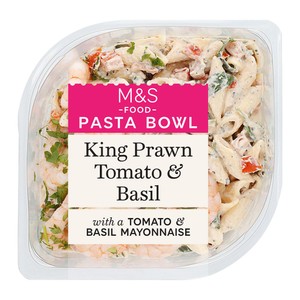 M&S King Prawn Tomato & Basil Pasta Salad