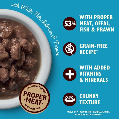 Lily's Kitchen Tasty Cuts in Gravy - Ocean Fish Wet Food for Cats