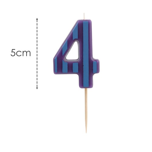 Table Fun Number 4 Candle