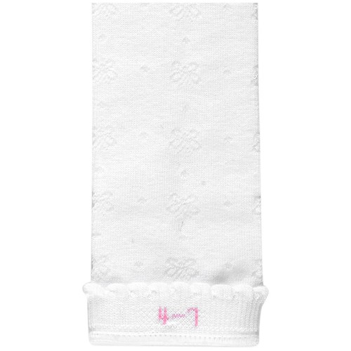 M&S Girls Butterfly Knee High Socks, Shoe Size 4-7, White