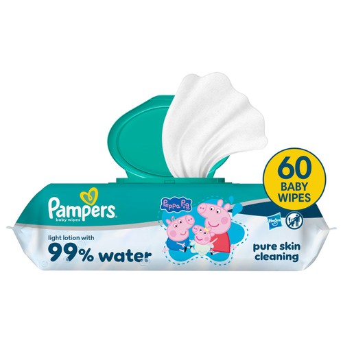 Pampers 99% Water Peppa Pig Wipes