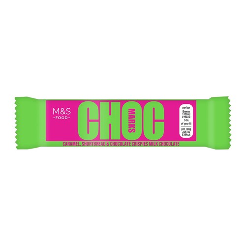M&S Choc Marks Caramel & Shortbread