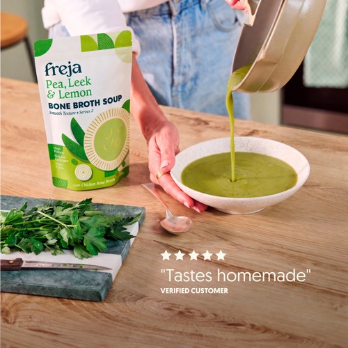 Freja Pea, Leek & Lemon Bone Broth Soup