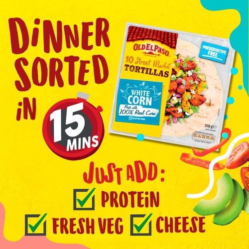 Old El Paso Small Gluten Free White Corn Taco Tortilla Wraps