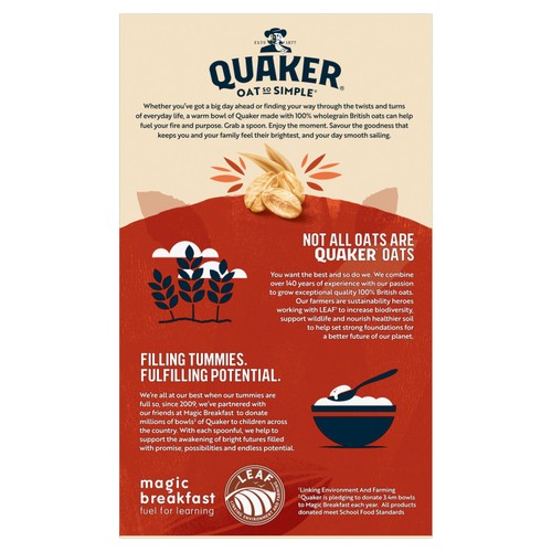 Quaker Oat So Simple Sweet Cinnamon Porridge Sachets Cereal