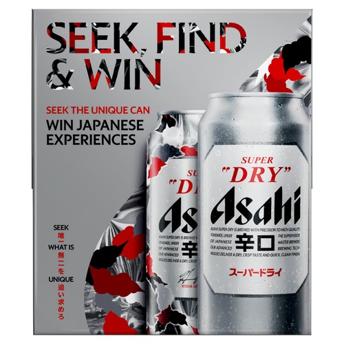 Asahi Super Dry Beer Lager Cans