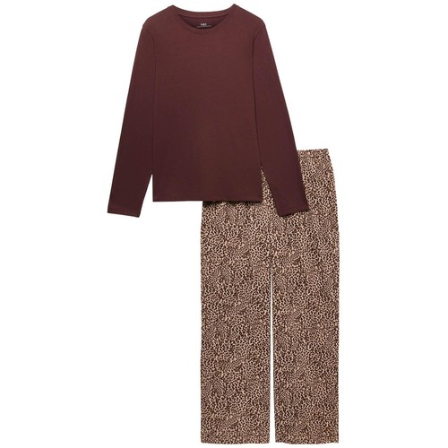 M&S Carbon Flatpack Pyjama, XL, Brown Mix