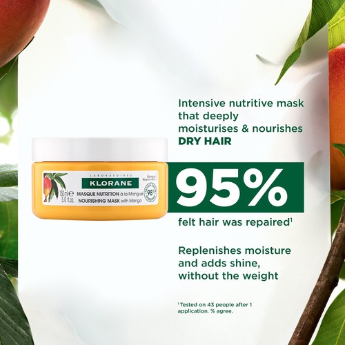 Klorane Nourishing Mask  - Dry hair- with Mango