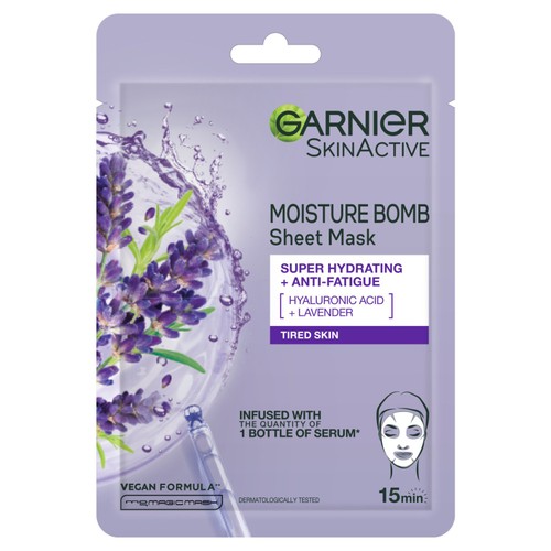 Garnier Moisture Bomb Lavender Hydrating Face Sheet Mask