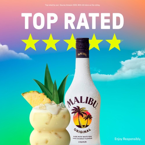 Malibu Original White Rum with Coconut Flavour