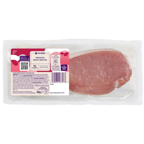 Ocado 10 Smoked Back Bacon Rashers