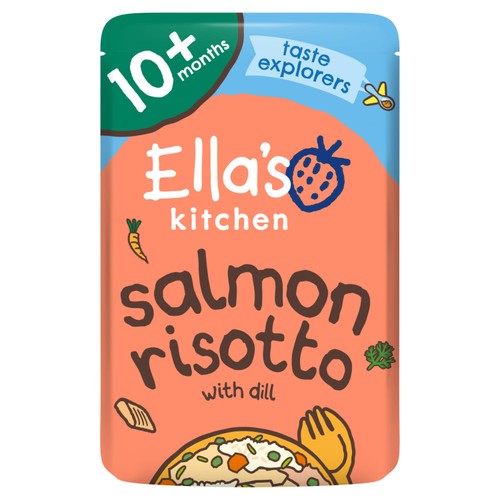 Ella's Kitchen Salmon Risotto with Cheese Baby Food Pouch 10+ Months