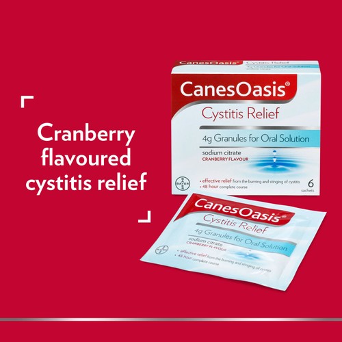 Canesten Canesoasis Cystitis Relief Sachet Pack
