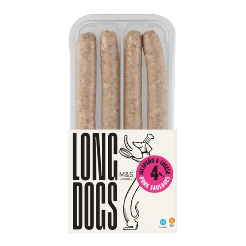 M&S Grill Jalapeno & Cheese Long Dogs