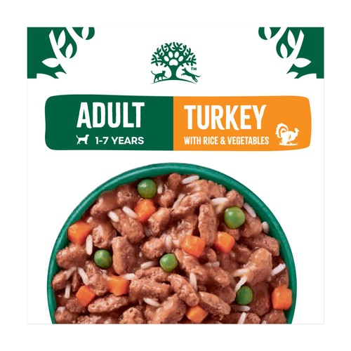 James Wellbeloved Adult Wet Dog Food Turkey in Gravy Pouch 12x90g