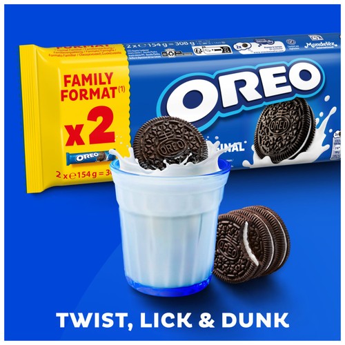 Oreo Chocolate Sandwich Biscuit Twin Pack