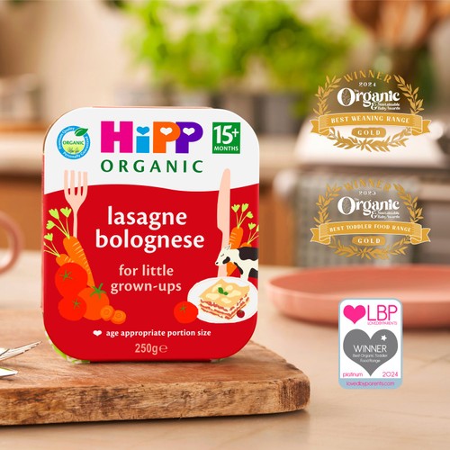 HiPP Organic Lasagne Bolognese Toddler Tray Meal 15+ Months