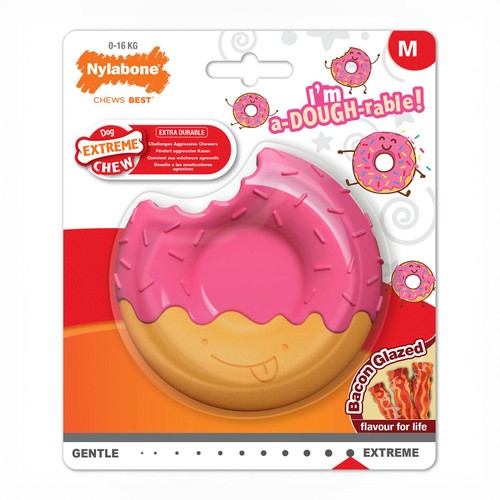 Nylabone Power Chew Donut Dog Chew Toy Medium