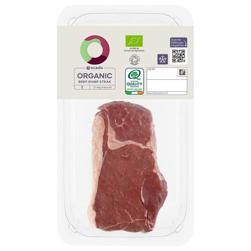 Ocado Organic 1 Beef Rump Steak