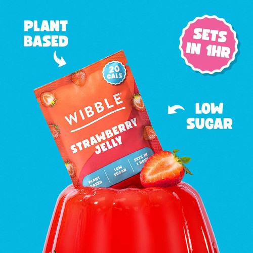 Wibble Plant-based Strawberry Jelly Crystals