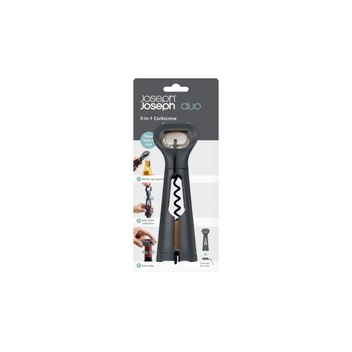 Joseph Joseph Duo 3-in-1 Corkscrew (Grey)