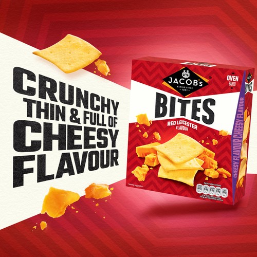 Jacob's Bites Red Leicester Crackers