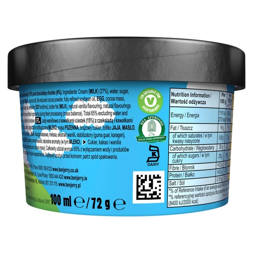 Ben & Jerry's Cookie Dough Mini Ice Cream Tub Multipack 12 x 100ml