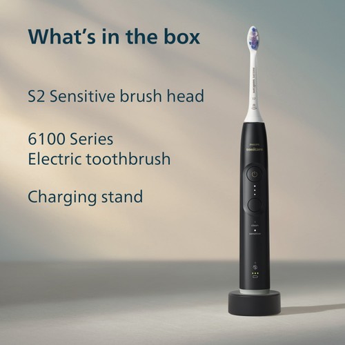 Philips Sonicare 6100 Series Black Electric Toothbrush