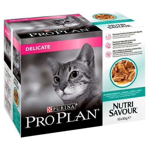 Pro Plan Nutrisavour Delicate Adult Wet Cat Food with Ocean Fish