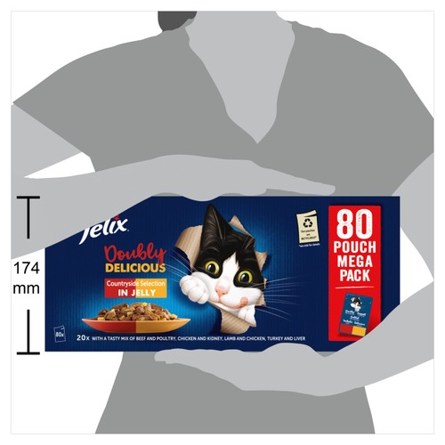 FELIX Doubly Delicious Countryside Selection in Jelly Wet Cat Food