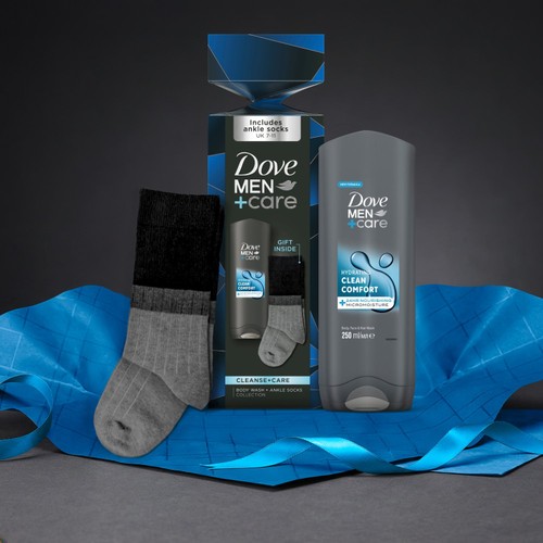 Dove M+C Cleanse + Care BW & Socks Gset