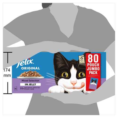 Felix Original Cat Food Senior Mixed Selection in Jelly Wet Cat Food