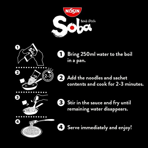Nissin Soba Classic Instant Wok Style Noodles