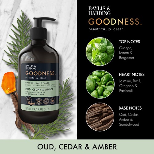 Baylis & Harding Goodness Oud, Cedar & Amber Hand Wash
