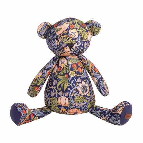 William Morris Strawberry Thief Bear Dog Toy