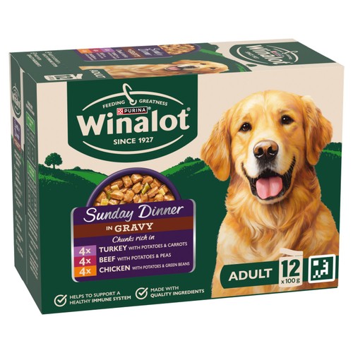 Winalot Sunday Dinner Mixed in Gravy Wet Dog Food 