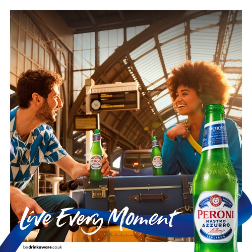 Peroni Nastro Azzurro Beer Lager Bottle