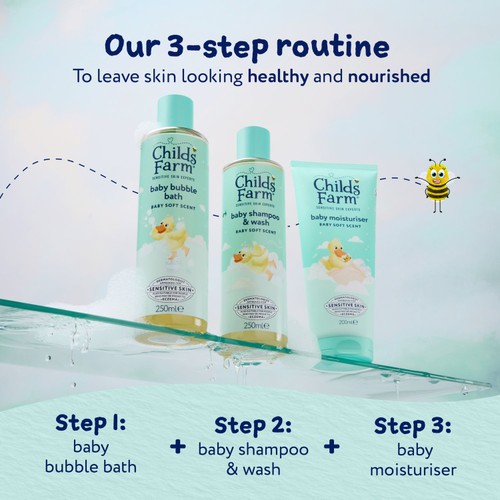 Childs Farm Baby Shampoo & Wash, Baby Soft Scent
