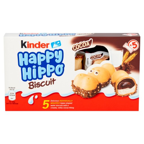 Kinder Happy Hippo Milk & Cocoa Cream Biscuits