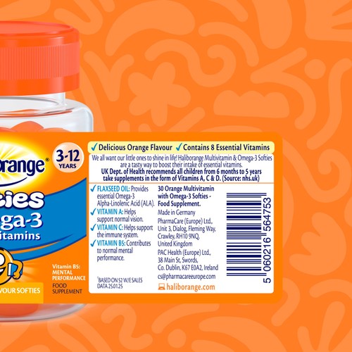 Haliborange Multivitamin & Omega-3 Softies 3-12 yrs