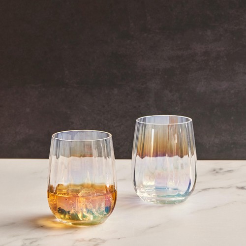 Anton Studio Designs, Palazzo Tumblers, Set of 2, 400ml, Lustre 