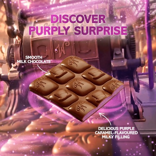 Wonka Purply Purple Chocolate Block Bar