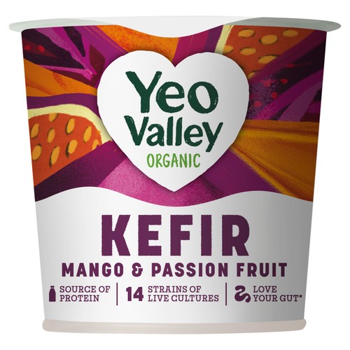 Yeo Valley Organic Kefir Mango & Passionfruit Yoghurt - Ocado
