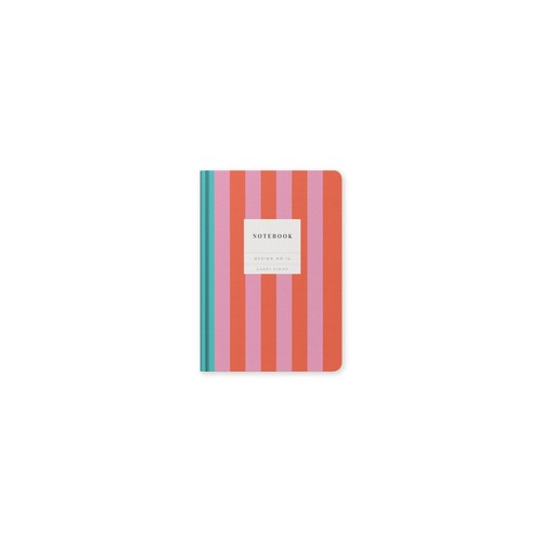 Ohh Deer A5 Hardback Candy Stripe Notebook